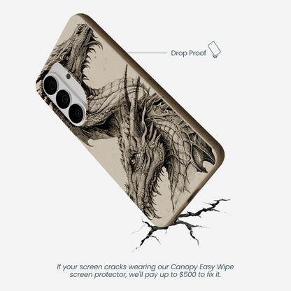 London Fog Twin Dragons Samsung Galaxy S26 Case