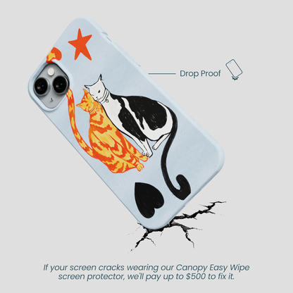 Powder Blue Twins iPhone 14 Plus Case