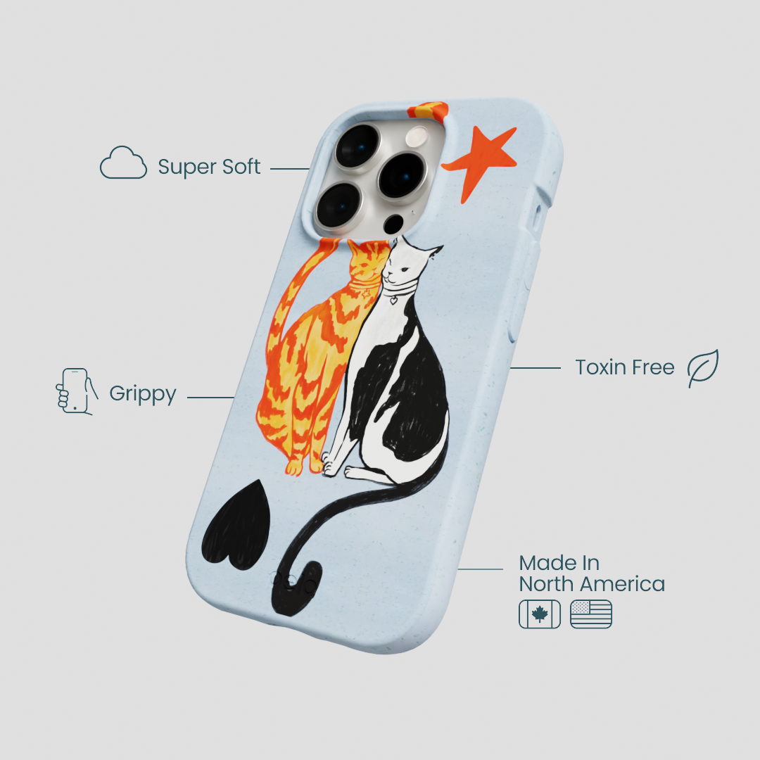 Powder Blue Twins iPhone 14 Pro Case
