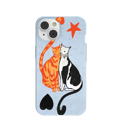 Powder Blue Twins iPhone 14 Case
