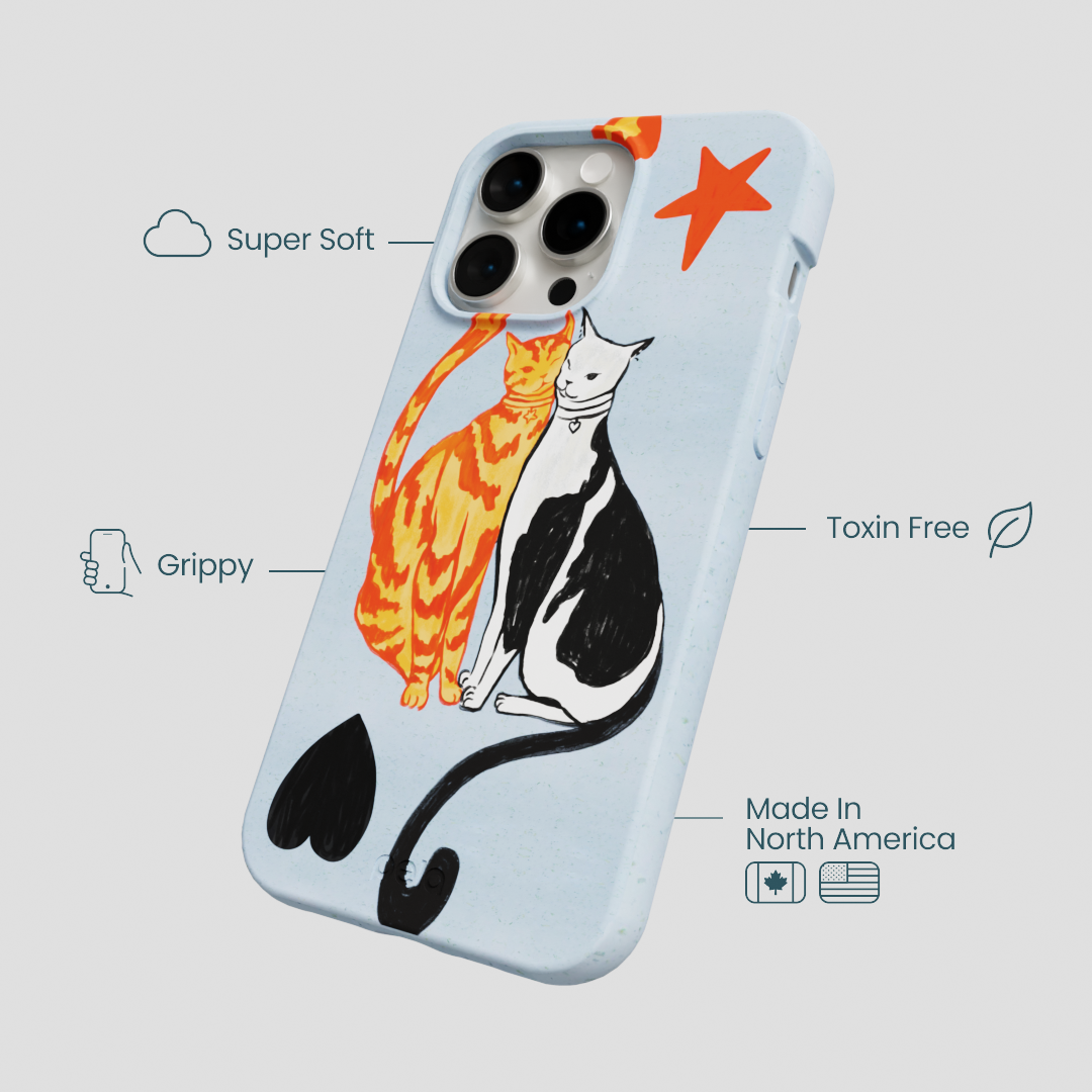 Powder Blue Twins iPhone 15 Pro Max Case