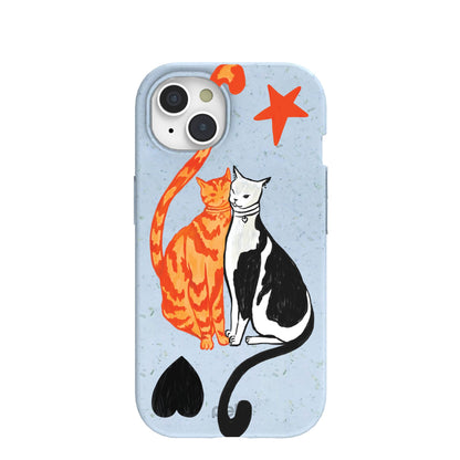 Powder Blue Twins iPhone 15 Case