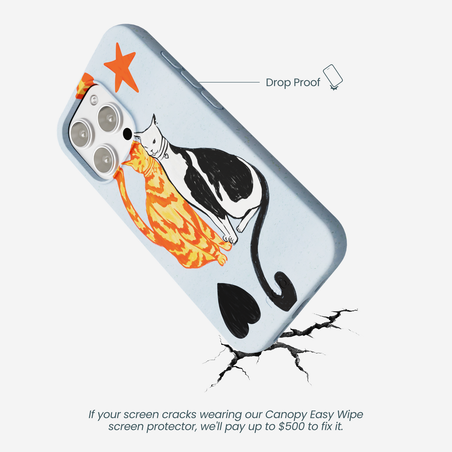 Powder Blue Twins iPhone 16 Pro Max Case