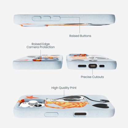 Powder Blue Twins iPhone 16 Pro Max Case