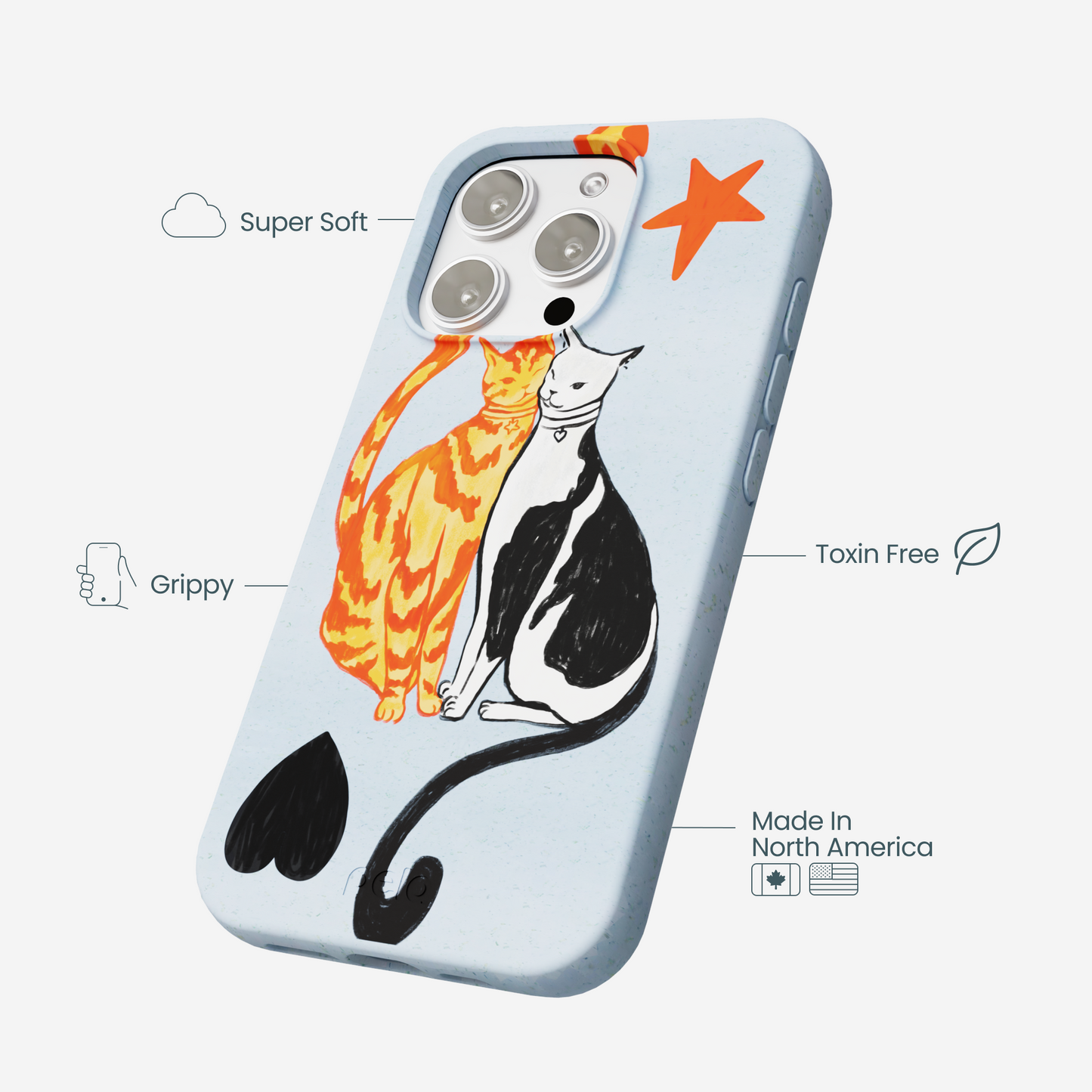 Powder Blue Twins iPhone 16 Pro Max Case