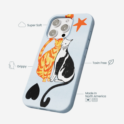 Powder Blue Twins iPhone 16 Pro Max Case