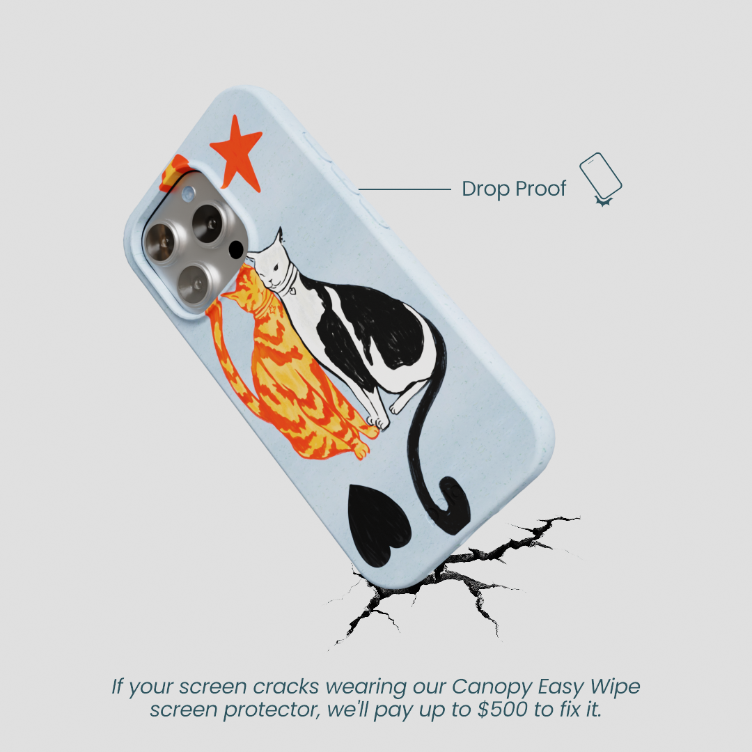 Powder Blue Twins iPhone 16 Pro Case