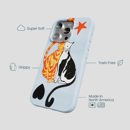 Powder Blue Twins iPhone 16 Pro Case