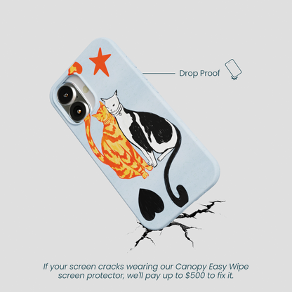 Powder Blue Twins iPhone 16 Case