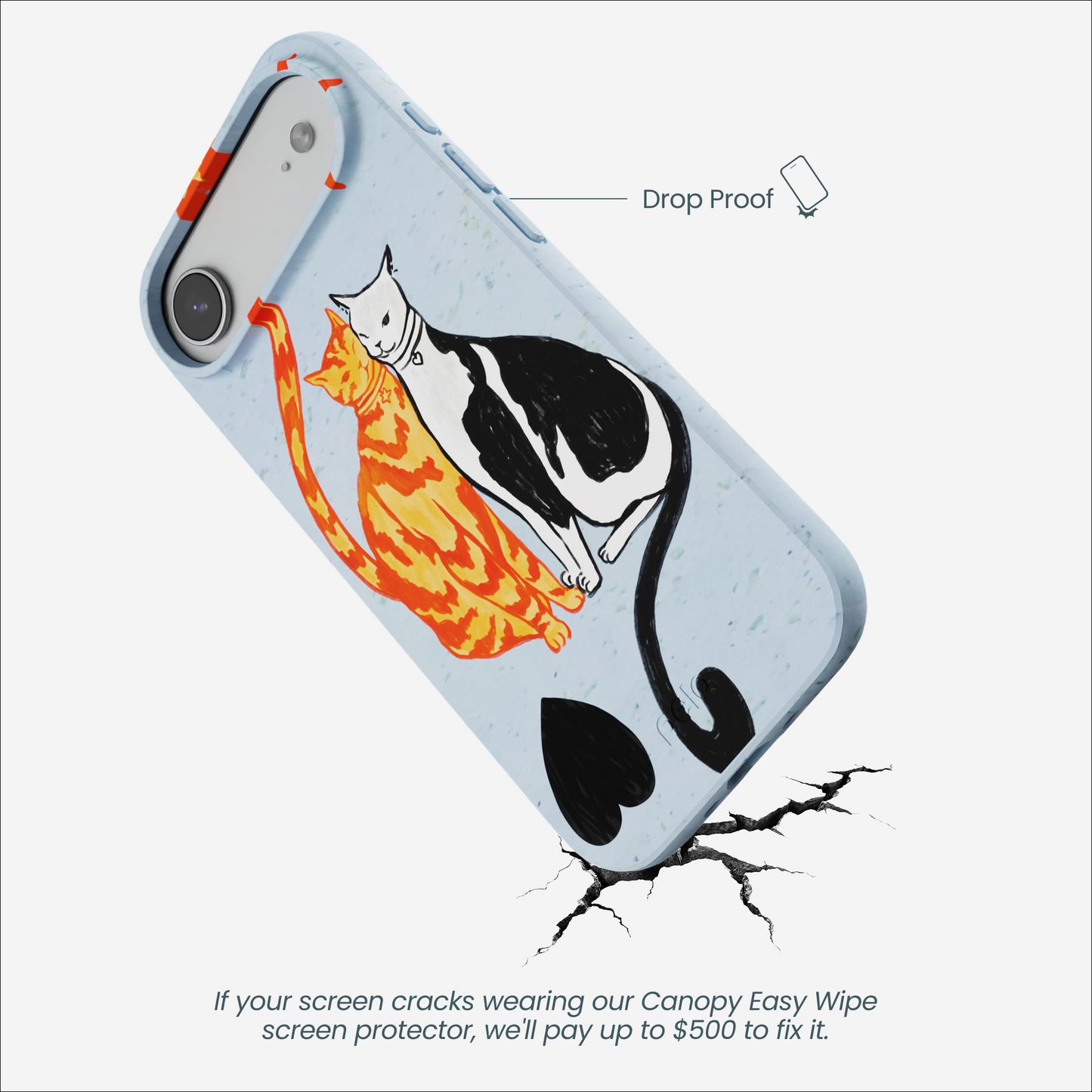 Powder Blue Twins iPhone Air Case