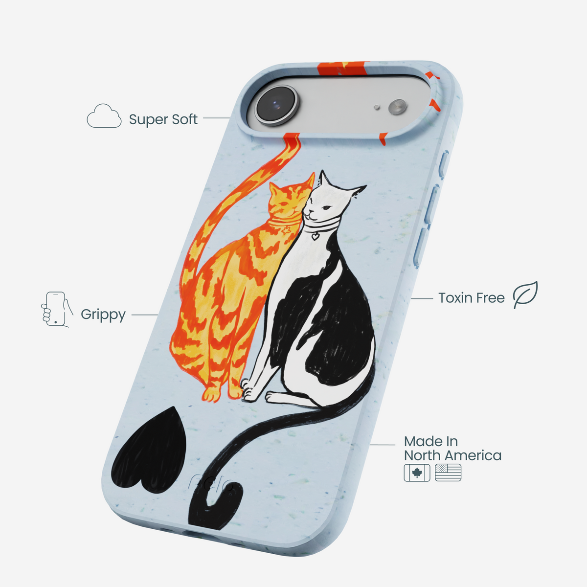 Powder Blue Twins iPhone Air Case