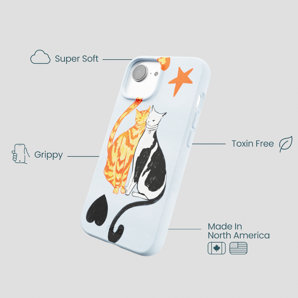 Powder Blue Twins iPhone 16e/17e Case