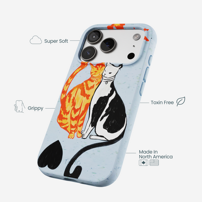 Powder Blue Twins iPhone 17 Pro Case