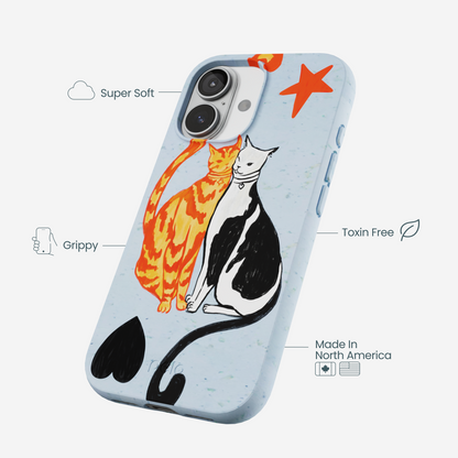 Powder Blue Twins iPhone 17 Case