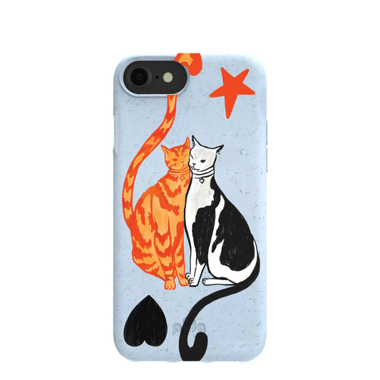 Powder Blue Twins iPhone 6/6s/7/8/SE Case