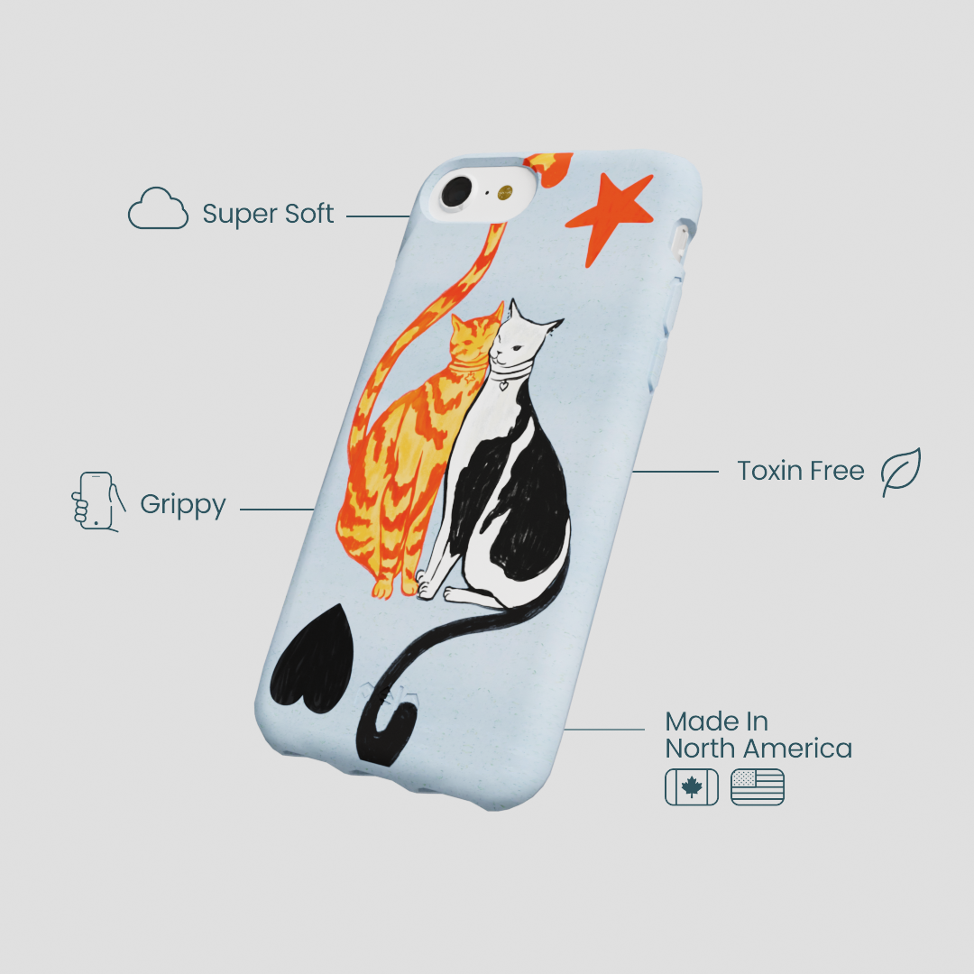Powder Blue Twins iPhone 6/6s/7/8/SE Case