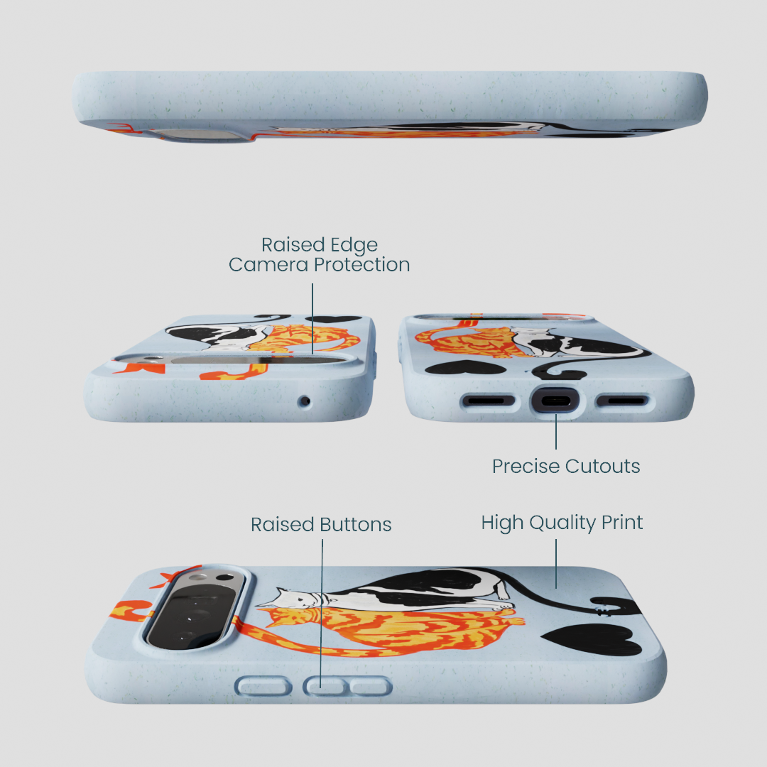 Powder Blue Twins Google Pixel 10 Pro XL Case