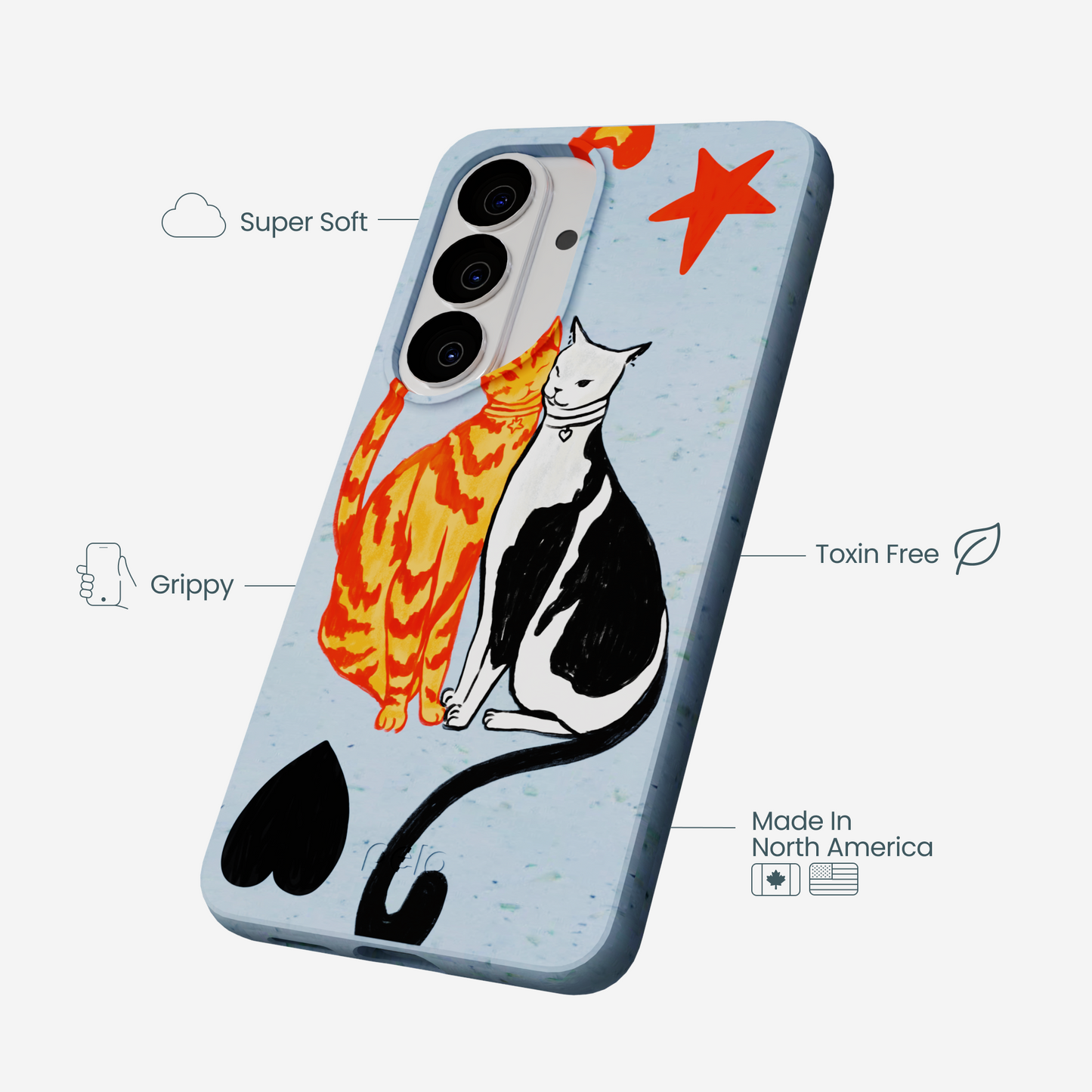 Powder Blue Twins Samsung Galaxy S26 Case