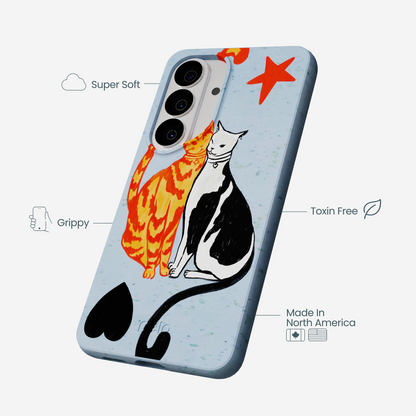 Powder Blue Twins Samsung Galaxy S26 Case