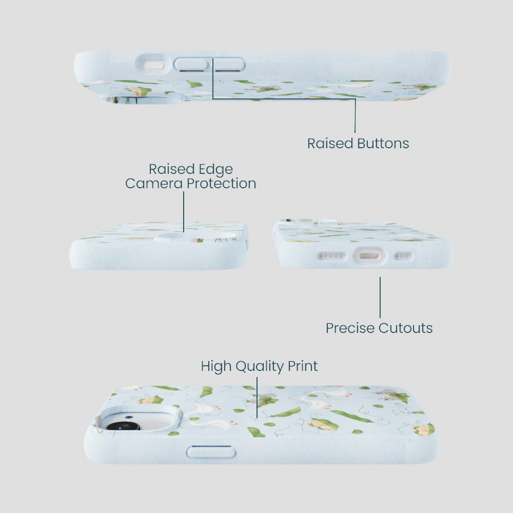 Powder Blue Two Peas in a Pod iPhone 16e/17e Case