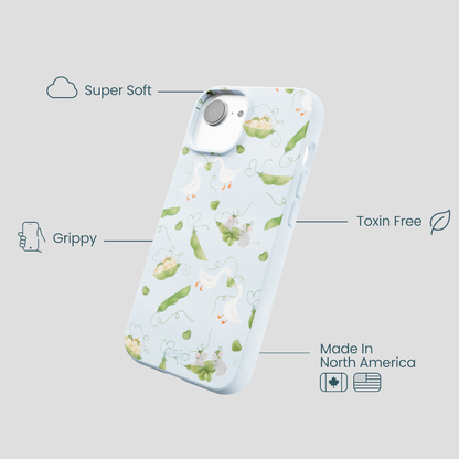 Powder Blue Two Peas in a Pod iPhone 16e/17e Case