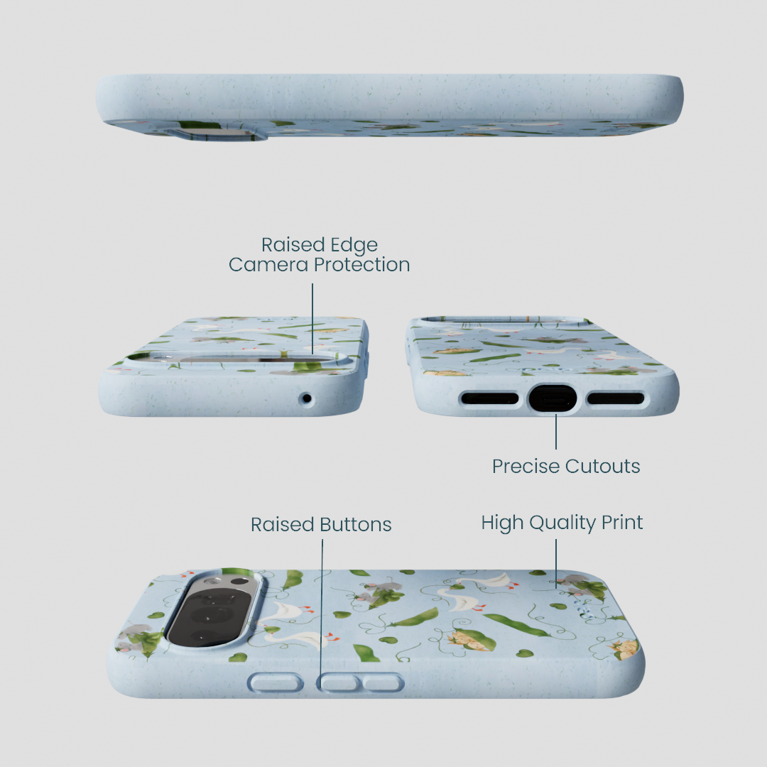Powder Blue Two Peas in a Pod Google Pixel 10/10 Pro Case