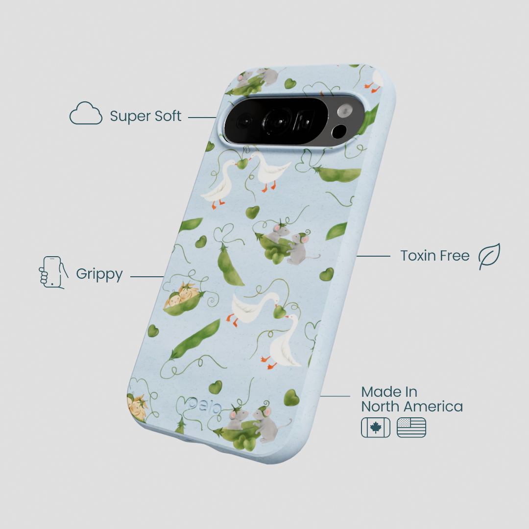 Powder Blue Two Peas in a Pod Google Pixel 10/10 Pro Case
