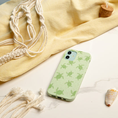 Sage Green Tiny Turtles iPhone 17 Pro Max Case