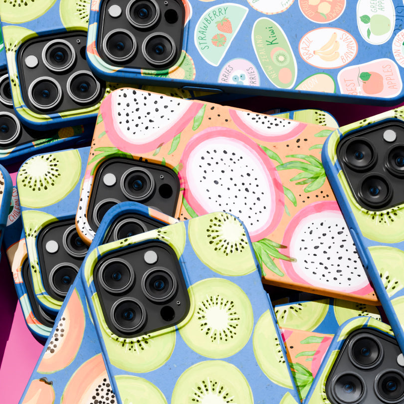 Electric Blue Juicy Papayas Google Pixel 10/10 Pro Case