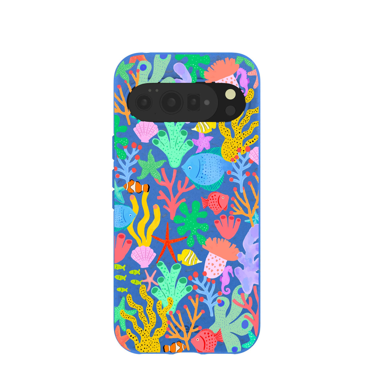 Electric Blue Underwater Blooms Google Pixel 10 Pro XL Case