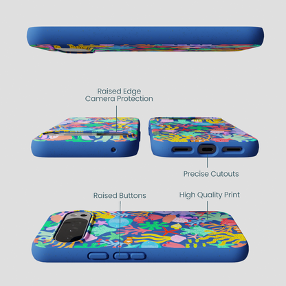 Electric Blue Underwater Blooms Google Pixel 10 Pro XL Case
