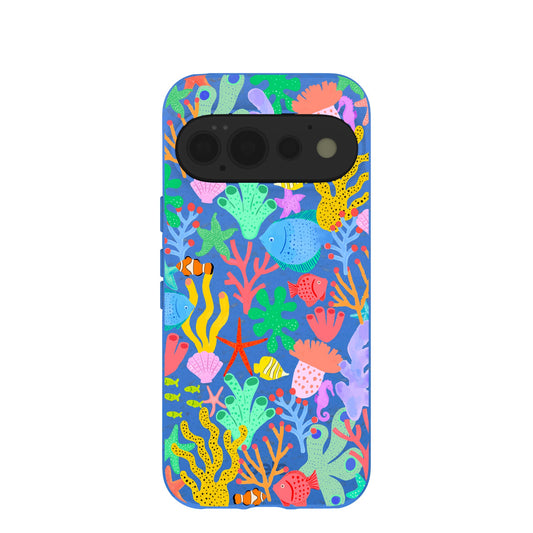 Electric Blue Underwater Blooms Google Pixel 11 Pro Case