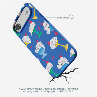 Electric Blue Vanilla Bear iPhone Air Case