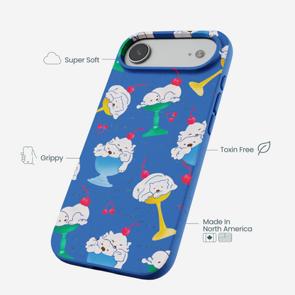 Electric Blue Vanilla Bear iPhone Air Case