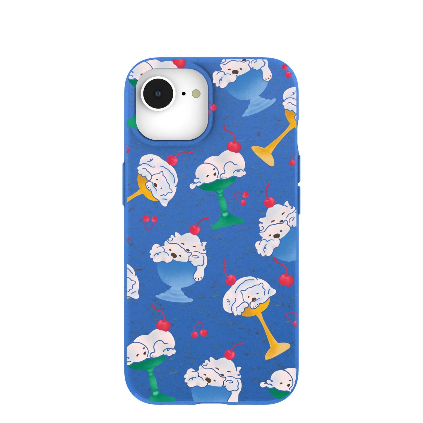 Electric Blue Vanilla Bear iPhone 16e/17e Case