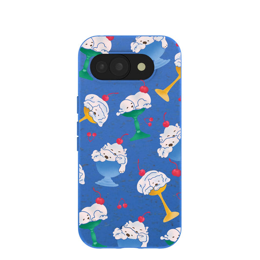 Electric Blue Vanilla Bear Google Pixel 10a Case