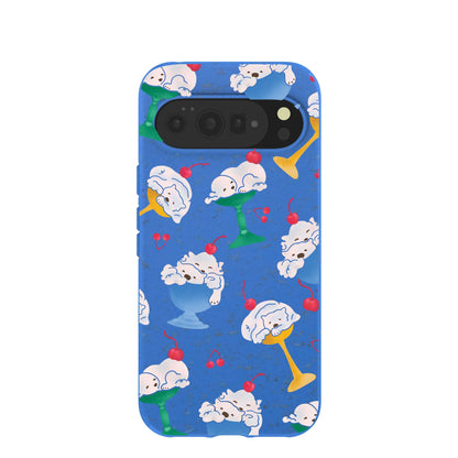 Electric Blue Vanilla Bear Google Pixel 10 Pro XL Case