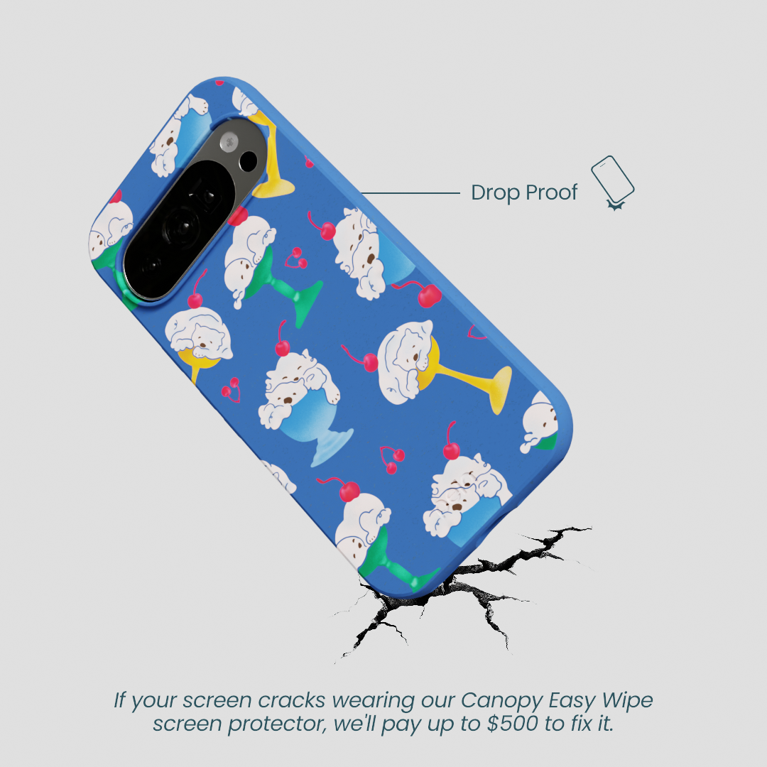 Electric Blue Vanilla Bear Google Pixel 10/10 Pro Case