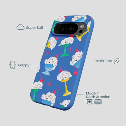 Electric Blue Vanilla Bear Google Pixel 10/10 Pro Case