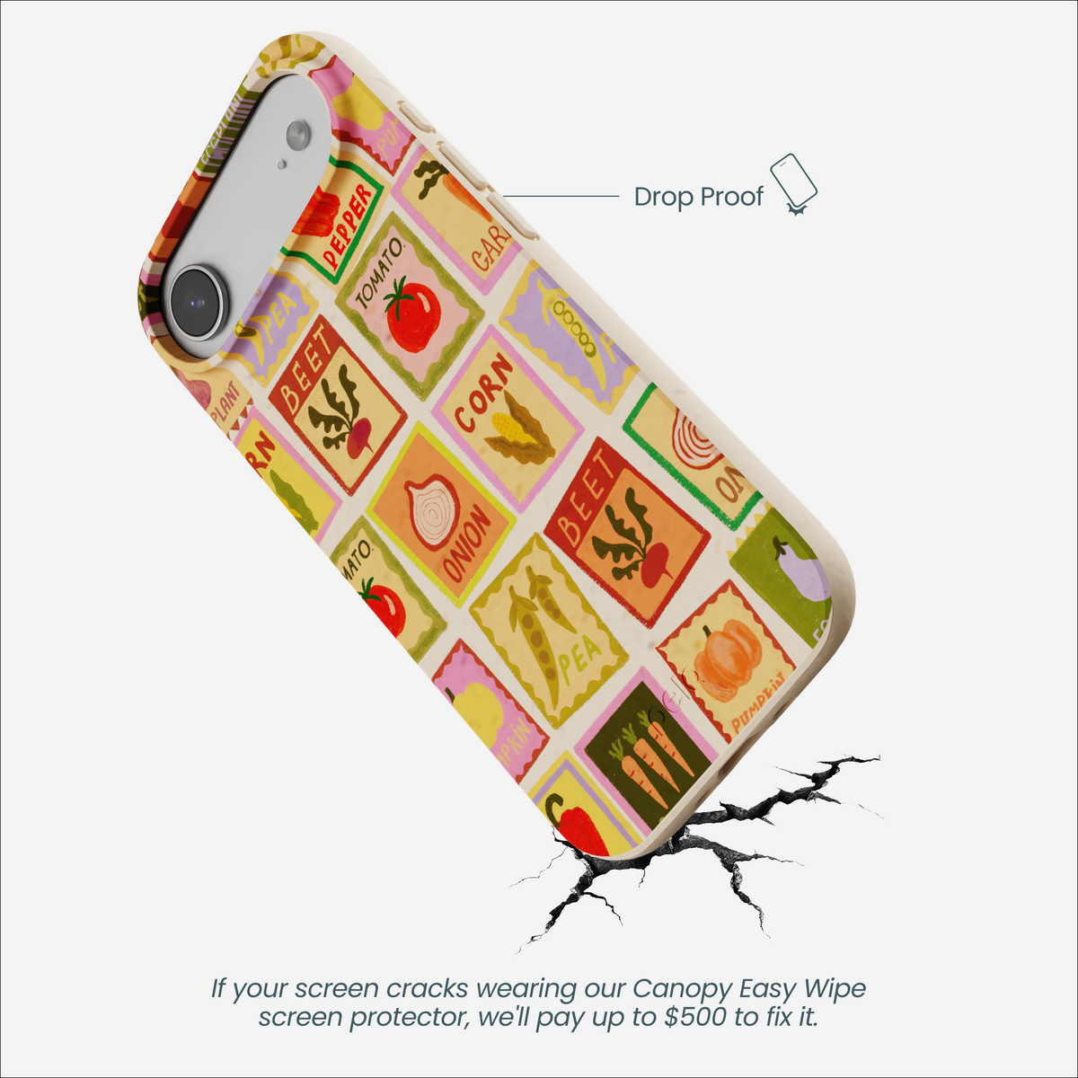 Seashell Veggie Packets iPhone Air Case
