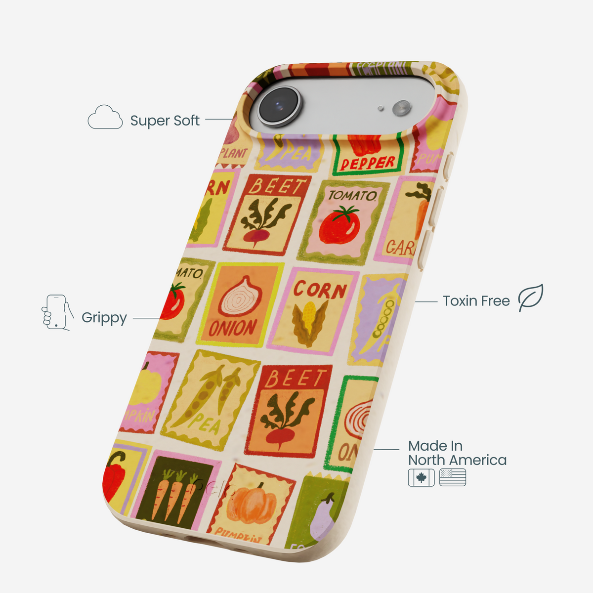 Seashell Veggie Packets iPhone Air Case