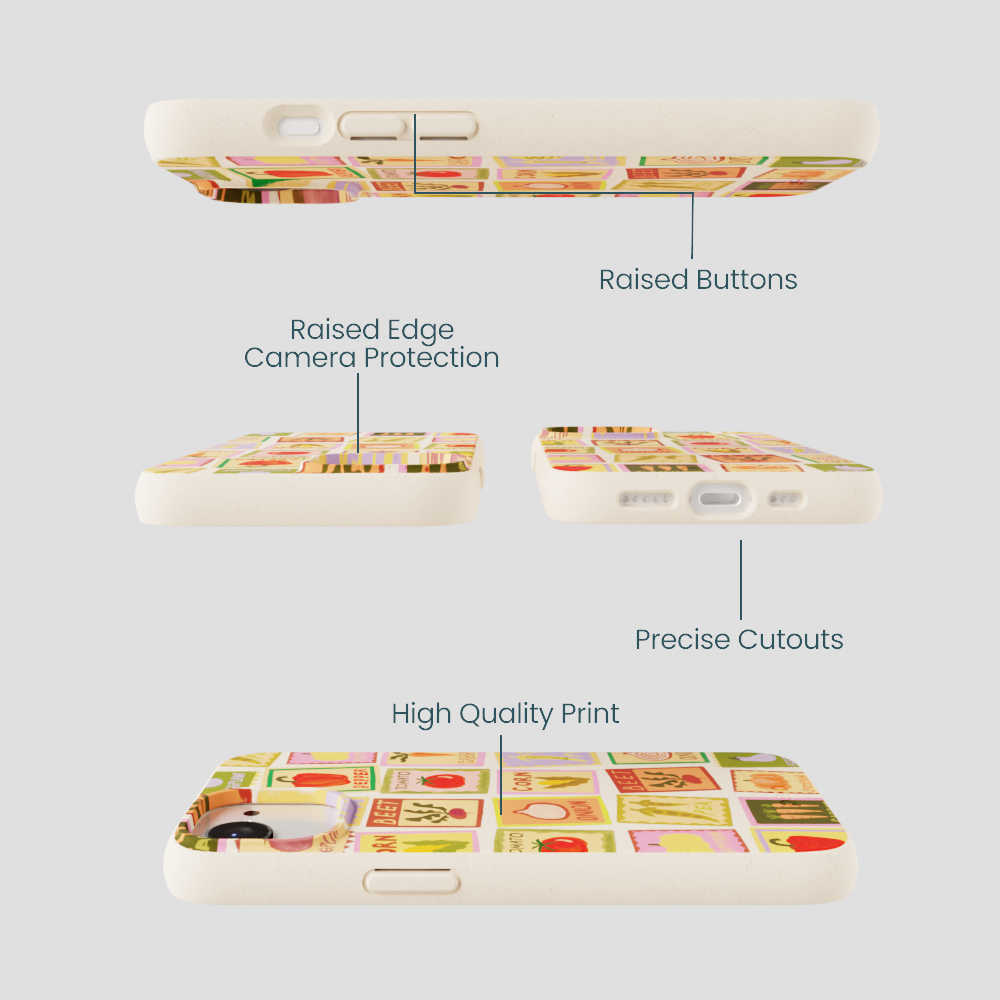 Seashell Veggie Packets iPhone 16e/17e Case