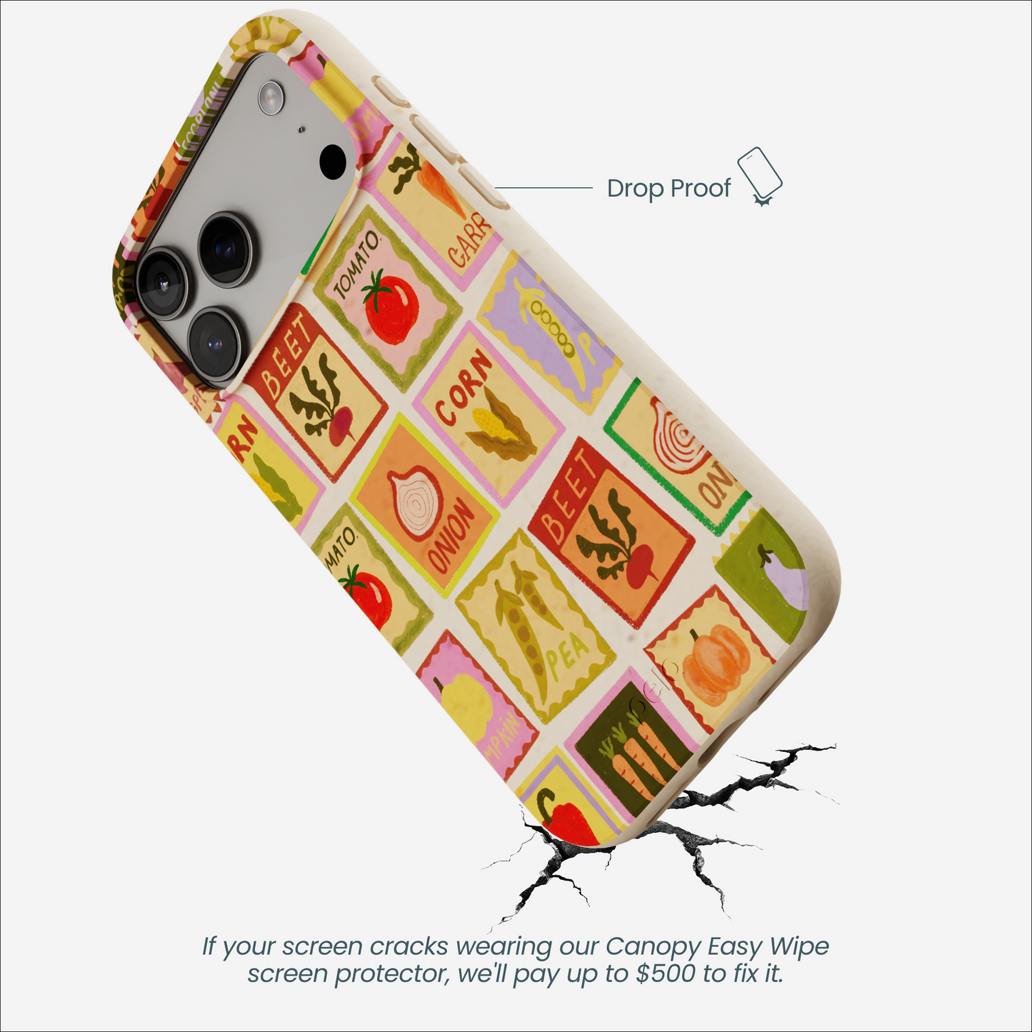Seashell Veggie Packets iPhone 17 Pro Max Case