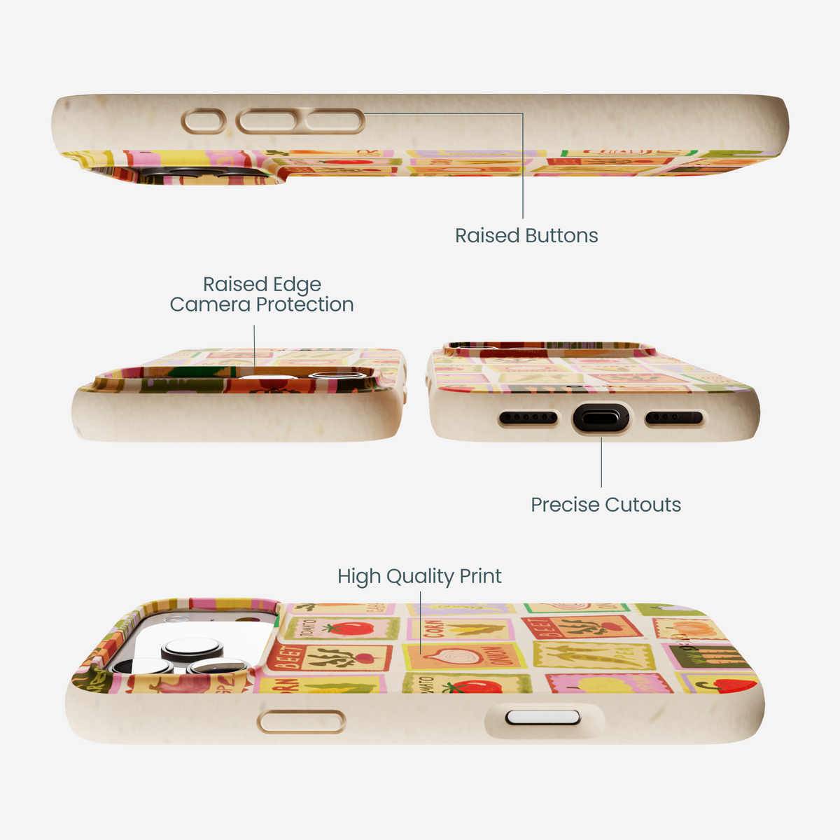 Seashell Veggie Packets iPhone 17 Pro Max Case