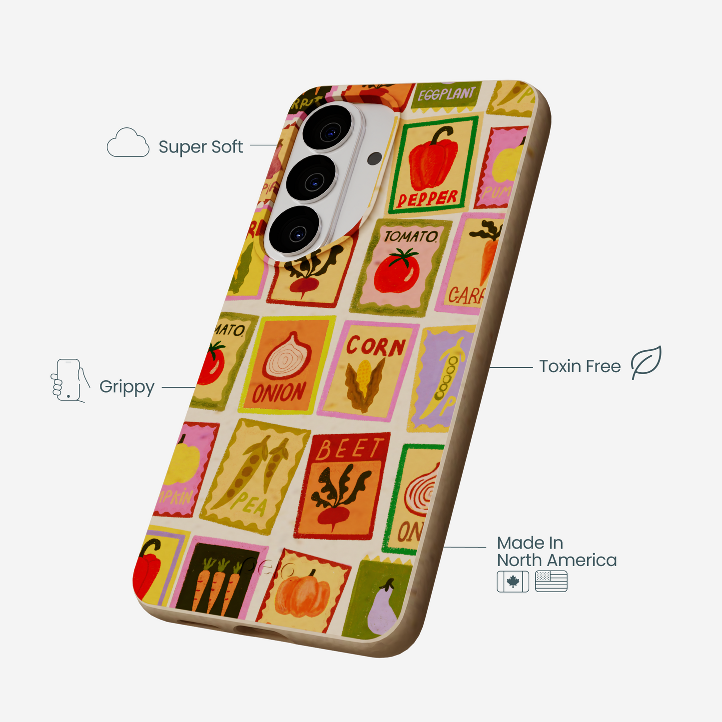 Seashell Veggie Packets Samsung Galaxy S26 Case