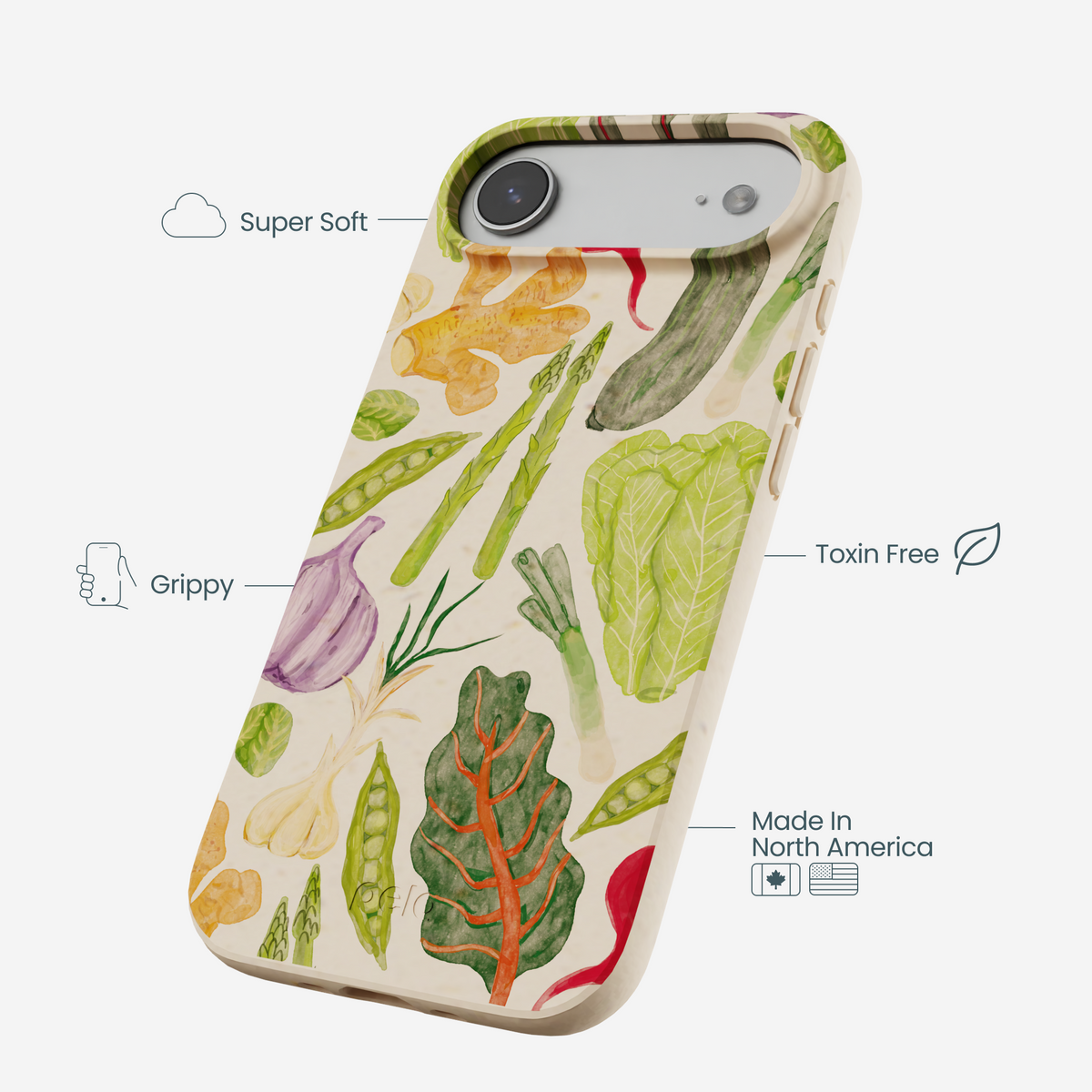 Seashell Veggie Patch iPhone Air Case