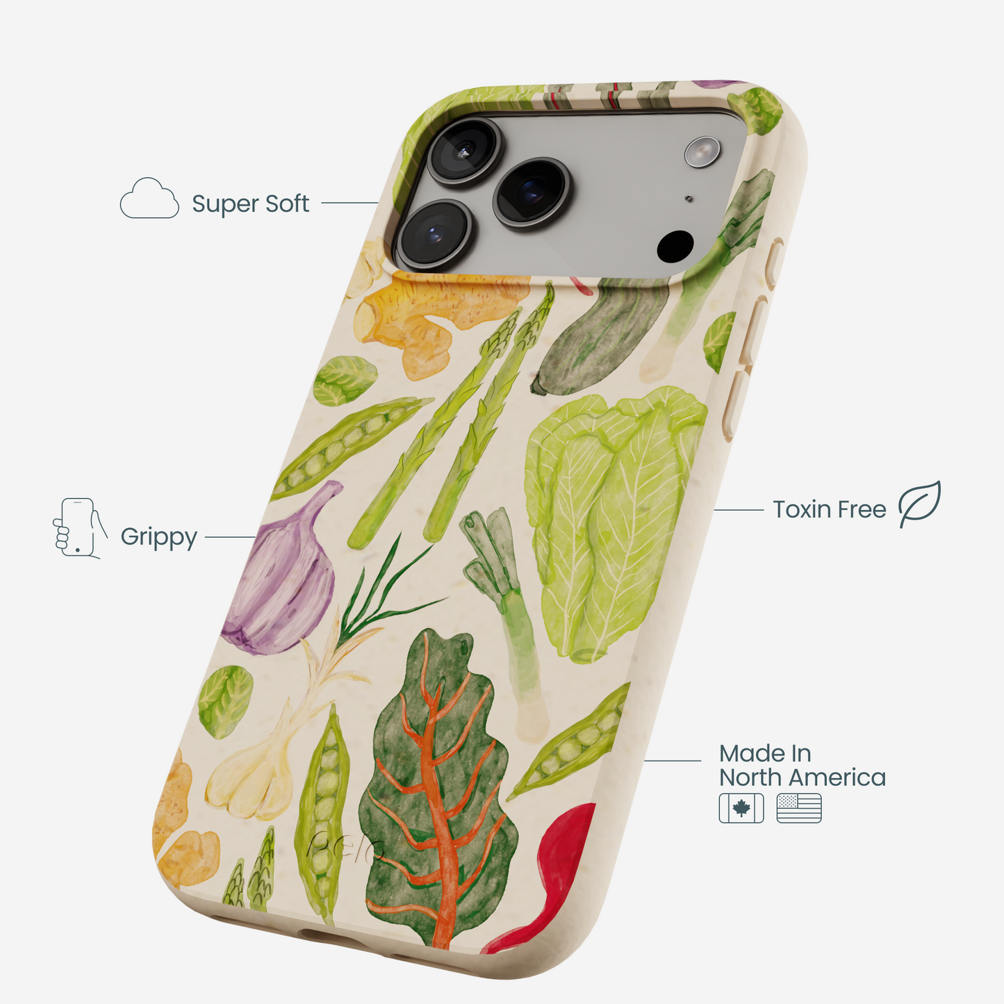 Seashell Veggie Patch iPhone 17 Pro Max Case