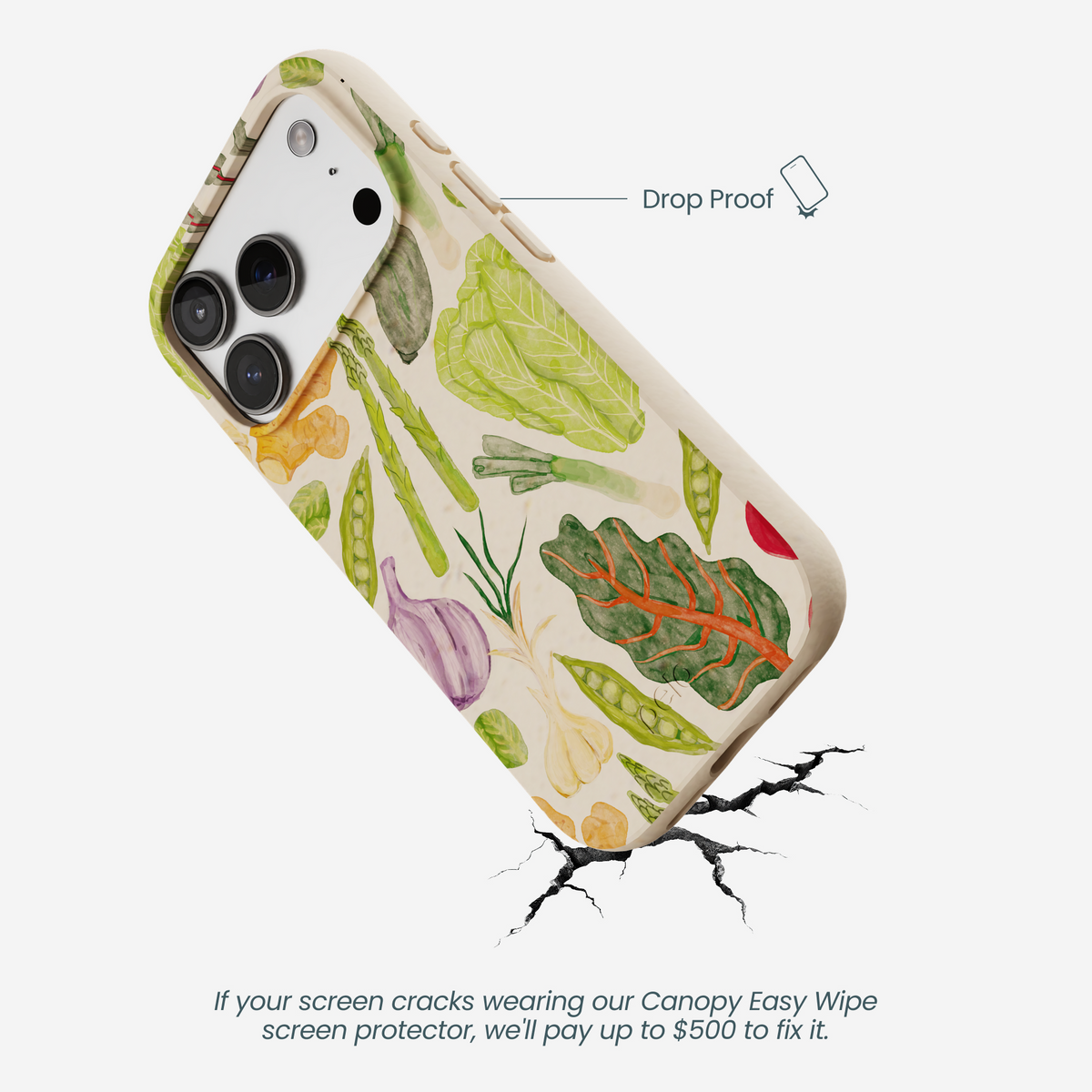 Seashell Veggie Patch iPhone 17 Pro Case