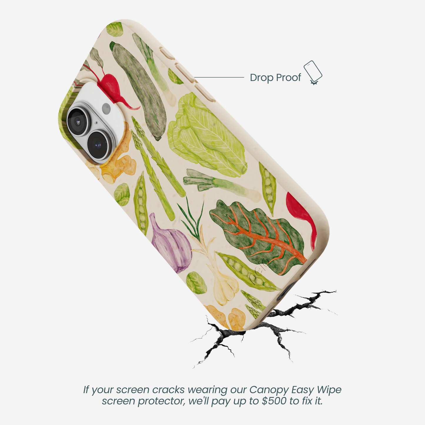 Seashell Veggie Patch iPhone 17 Case