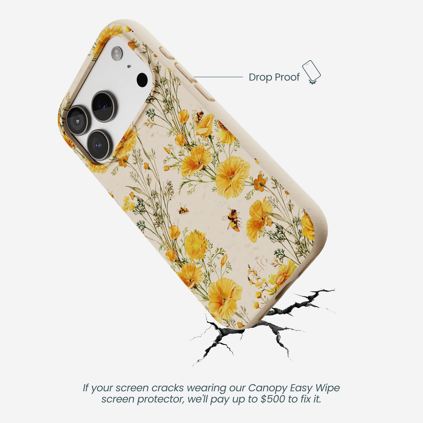 Seashell Vintage Bee iPhone 17 Pro Case